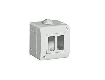 Elettrocanali Scatole Pvc per Tubi Rigidi per Frutti Mylife Ip40 2 Posti