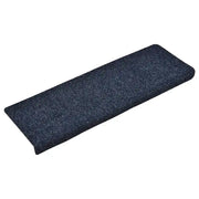 Tappetini per scale autoadesivi 30 pz | Gradini per Scale 65x21x4 cm blu bordo rettangolare