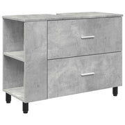 Mobiletto da Bagno | Armadio da bagno Grigio Cemento 80 x 35 x 60 cm