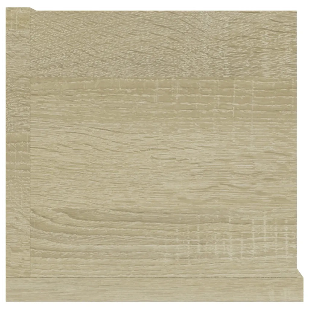 Scaffale Porta CD Parete | Mensola sospesa Rovere Sonoma 100x18x18 cm Multistrato