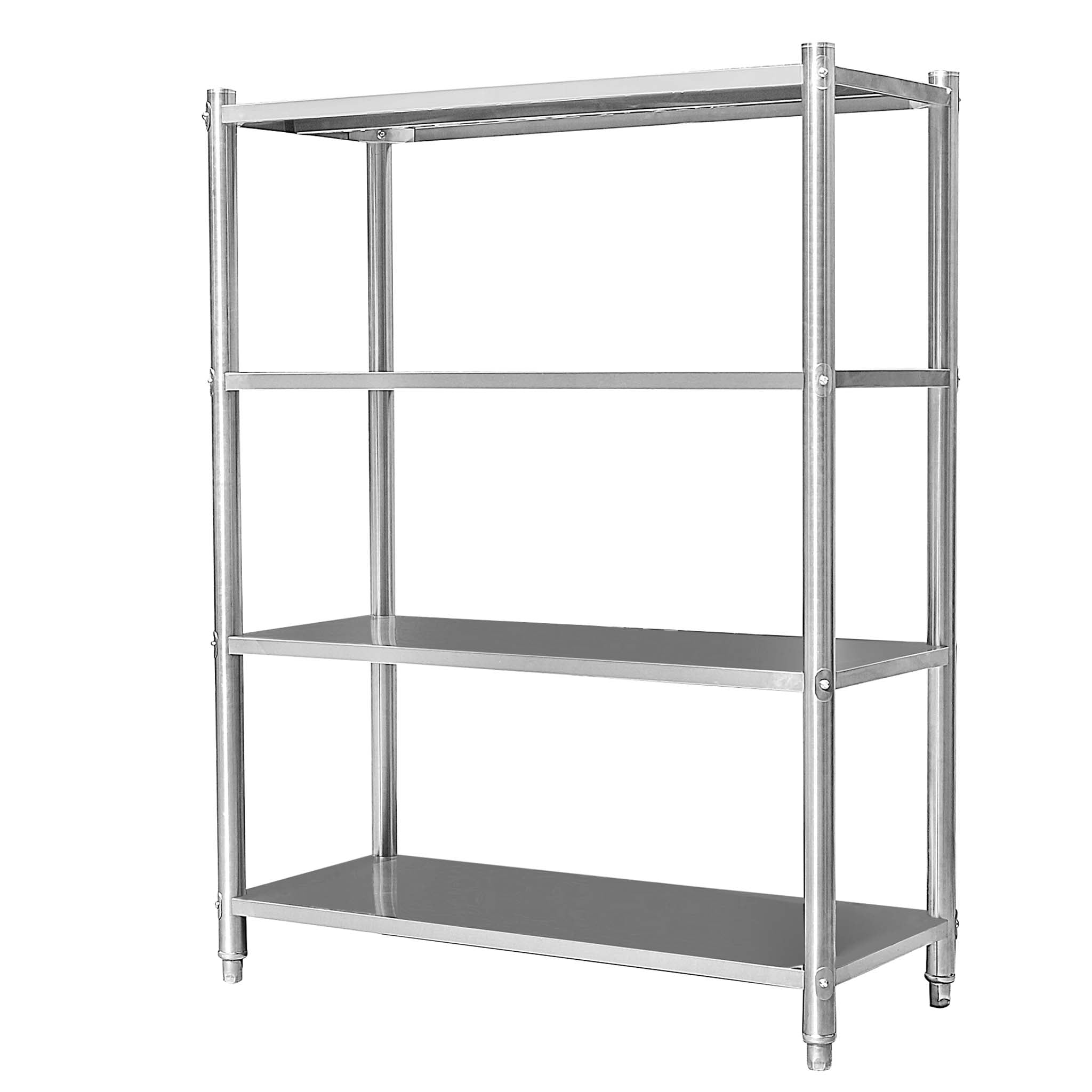 Scaffale in acciaio inossidabile 201 per Cucina Ristorante Bar Pizzeria 120x50x155cm