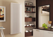 Batteria Completa Radiatore in Acciaio Cordivari ARDESIA 4 Colonne da 3 a 20 Elementi Interasse 1744 mm Altezza 1800 mm con Tappi e Riduzioni Inclusi