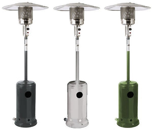 STUFA A GAS PATIO 25 MQ. COL. VERDE C/RUOTE