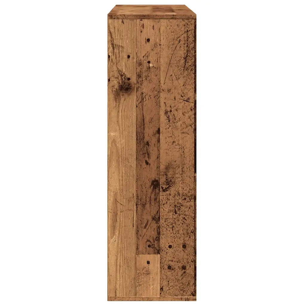 Libreria-Scaffale per Libri-Mobile di Stoccaggio Legno Antico 98x29x97,5 cm