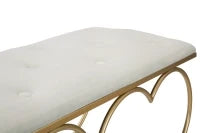 Panca Heart Crema cm 105X37,5X51,5