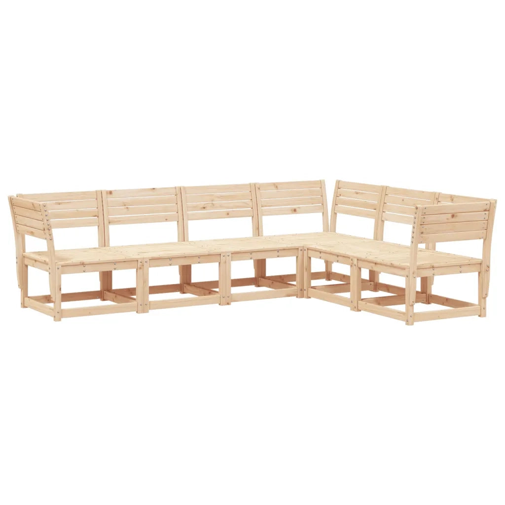 Set Divani da Giardino 6 pz in Legno Massello di Pinocod mxl 88356