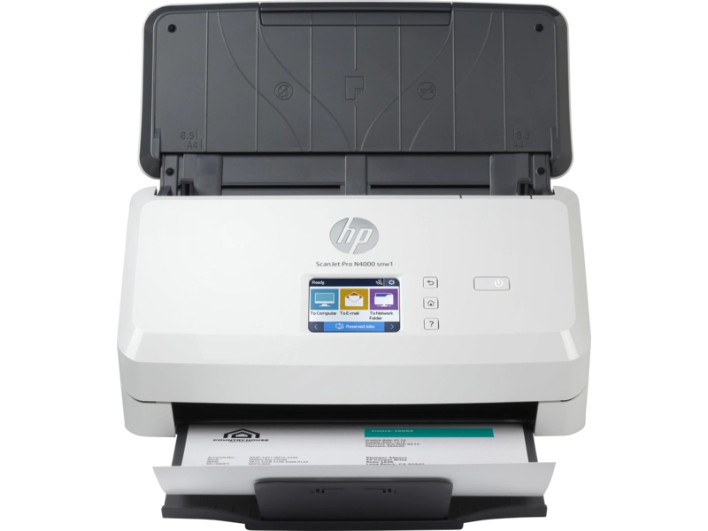 HP Scanjet Pro N4000 snw1 Sheet-feed Scanner Scanner a foglio 600 x 600 DPI A4 Nero, Bianco