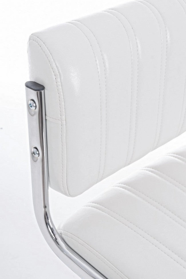 Set 2 Sgabelli Bar 46x51,5x88,5/109,5h cm Barclay Bianco