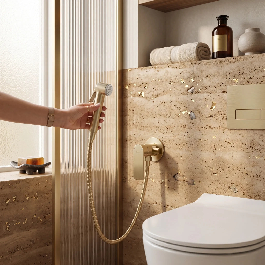 Miscelatore Bidet Rea Storm Oro Spazzolato