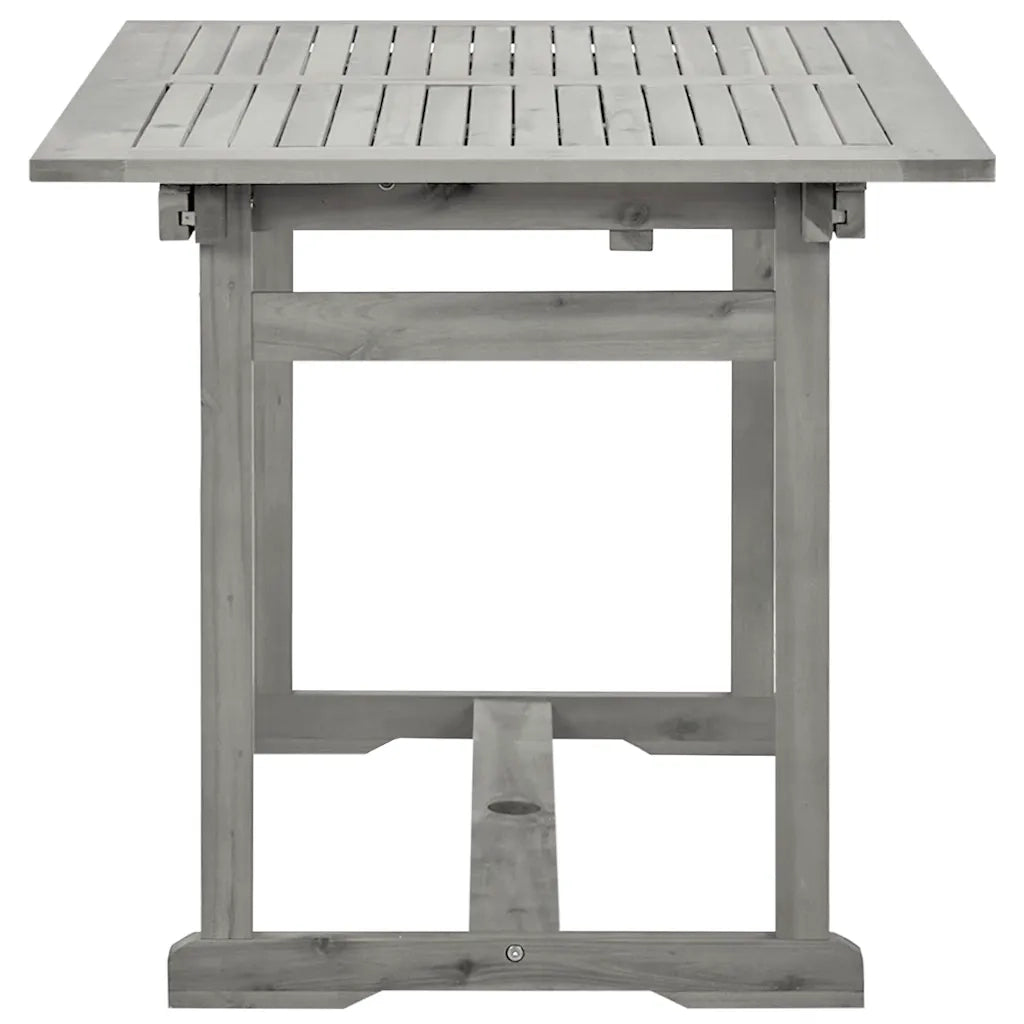 Tavolo da Pranzo per Esterni (120-170)x80x75 cm Massello Acacia cod mxl 34480