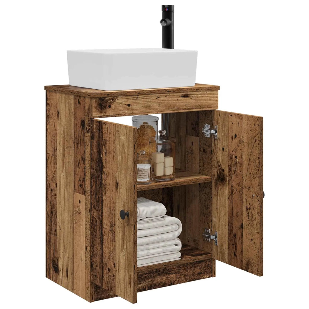 Mobile da bagno con lavabo Legno antico 54 x 35 x 83 cm 890136