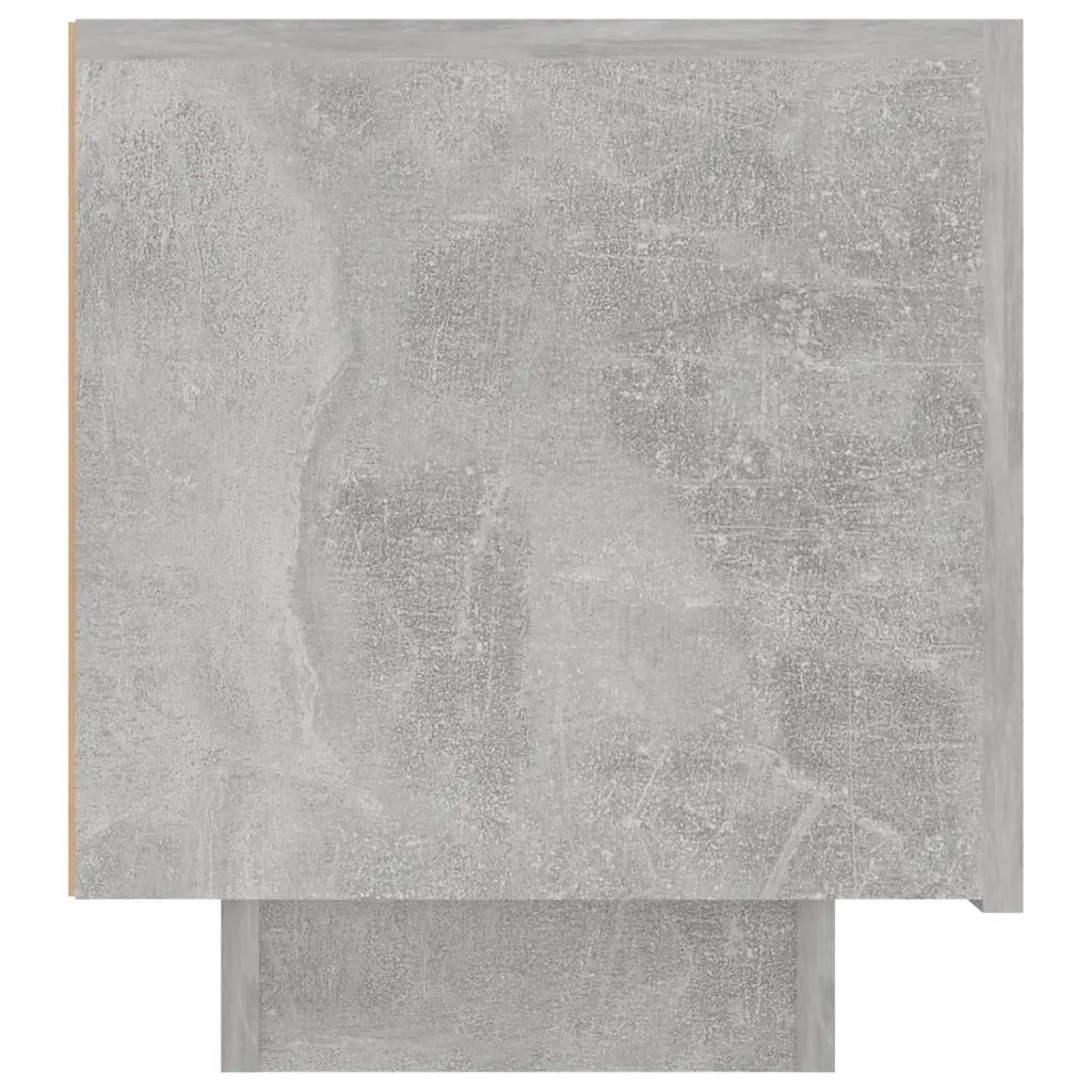 Comodino-Tavolino da notte Grigio Cemento 100x35x40 cm in Legno Multistrato