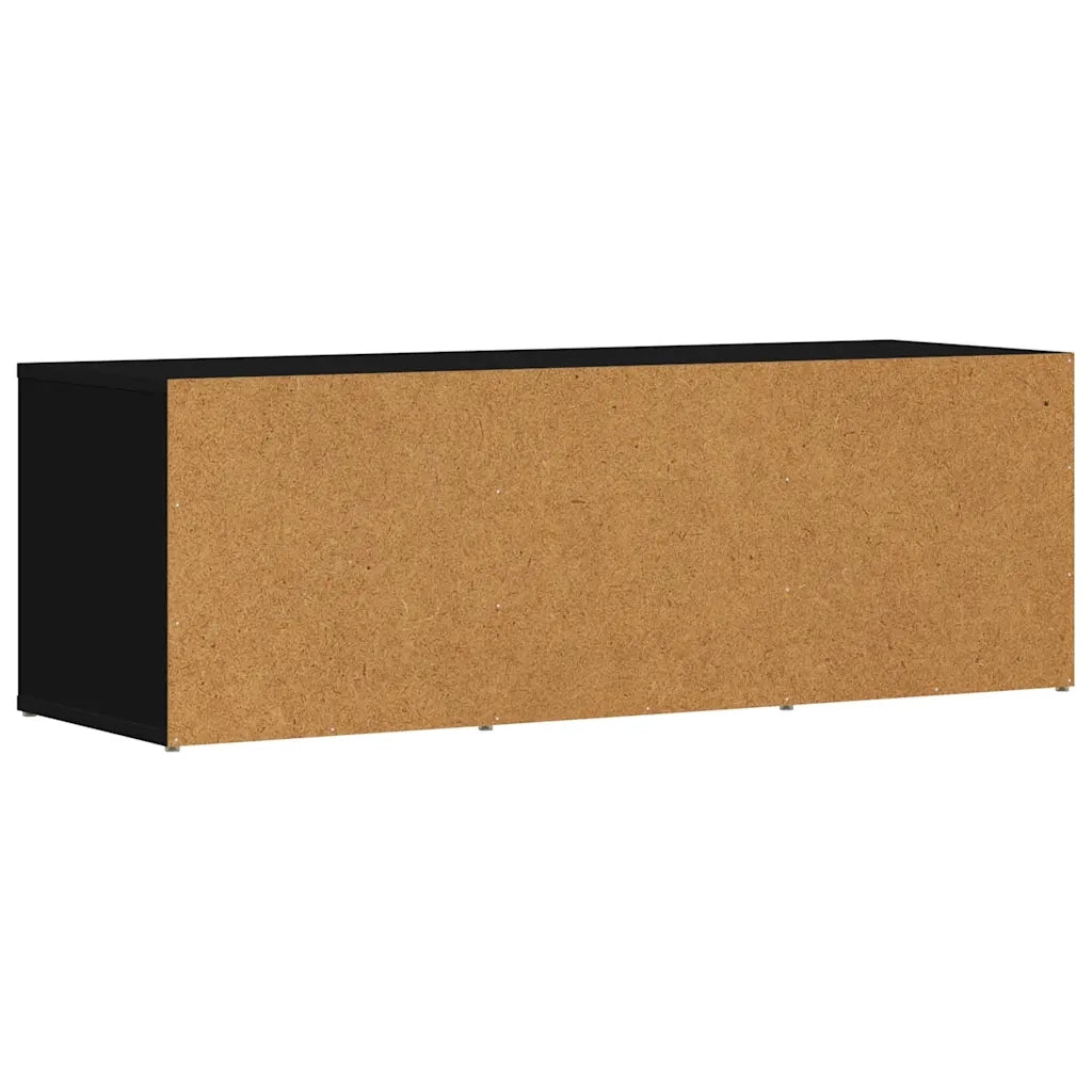Panca Porta Scarpe | Scarpiera | Mobile per scarpe Nera 105x35x35 cm in Legno Multistrato