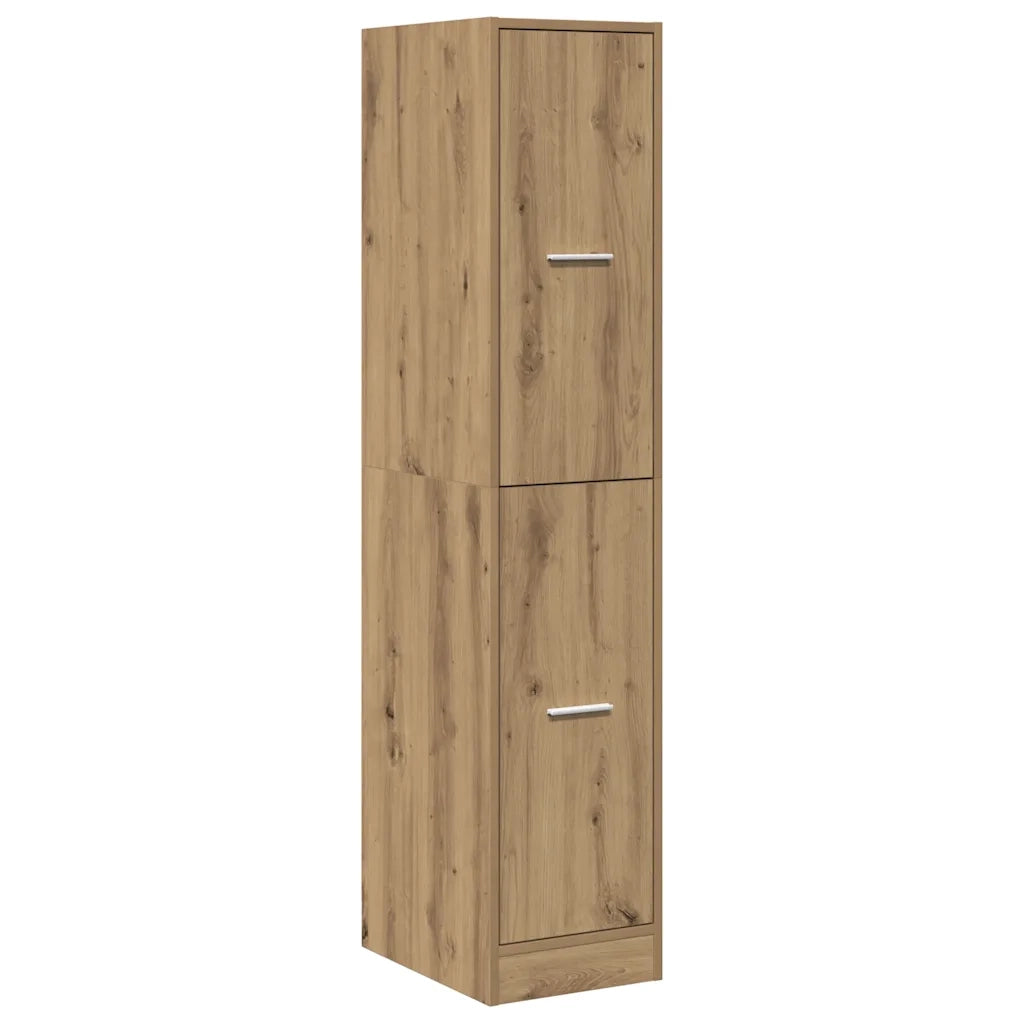Armadietto da Farmacia Rovere 30x41x144,5 cm in Truciolato
