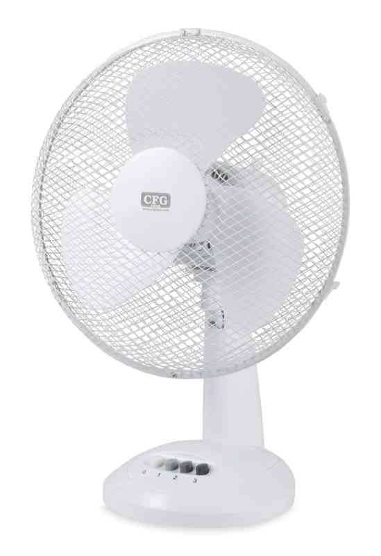CFG ventilatore da tavolo Bianco 30 Tavolo EV109 30 Cm 40 W silenzioso 1200Rpm montaggio senza attrezzi