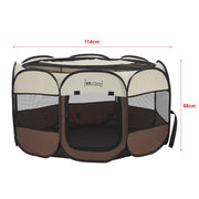Recinto pieghevole per animali domestici 58 x 114 x 114 cm 03_0008072