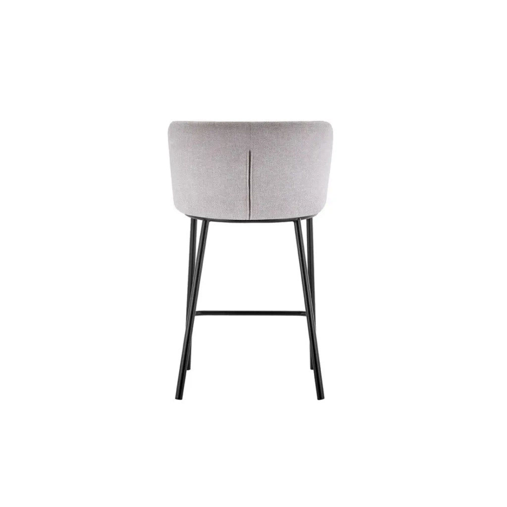 Sedia da banco ARTHUS – Tessuto beige – Design moderno H88,5 cm