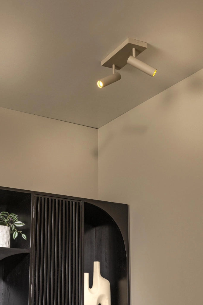 Faretto da soffitto rettangolare GRADO 2xMR11 taupe Lucide