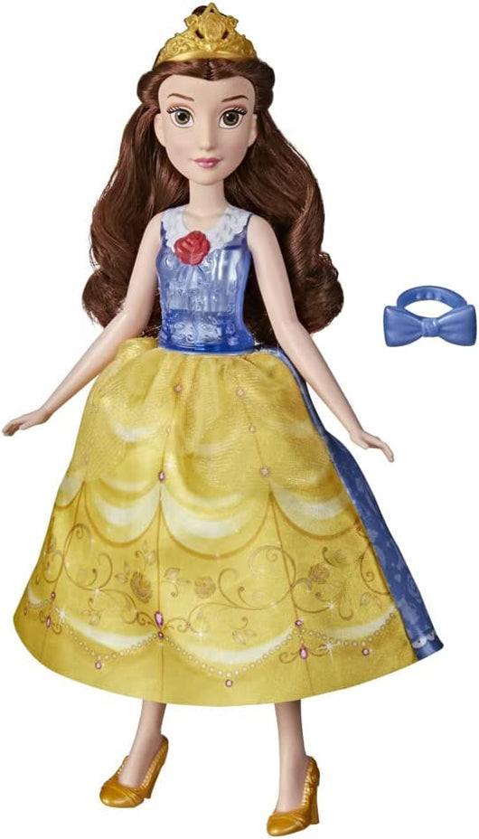 Hasbro Disney Princess Belle Magico Abito Bambola con Cambio Abito Idea Regalo