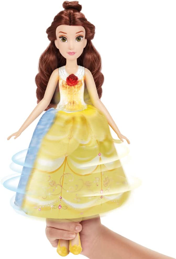 Hasbro Disney Princess Belle Magico Abito Bambola con Cambio Abito Idea Regalo