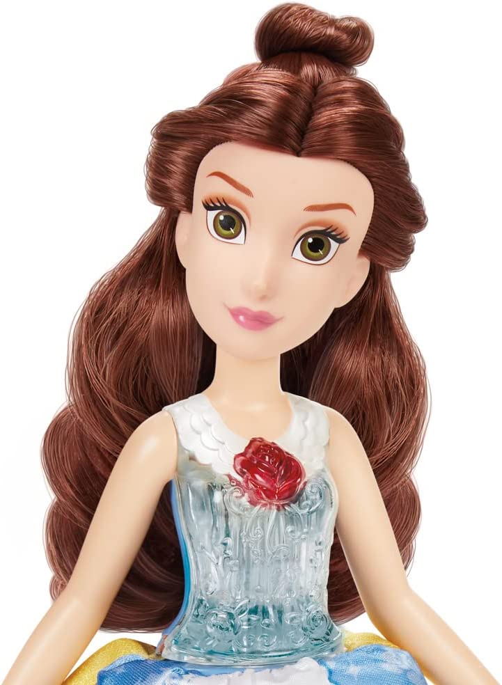 Hasbro Disney Princess Belle Magico Abito Bambola con Cambio Abito Idea Regalo