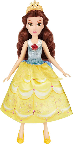 Hasbro Disney Princess Belle Magico Abito Bambola con Cambio Abito Idea Regalo