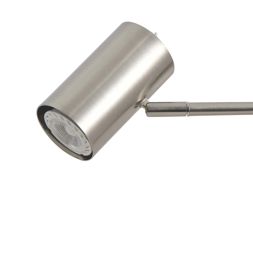 LÚZETE - LAMPADA DA TAVOLO ADARA IN ACCIAIO NICKEL SATINATO