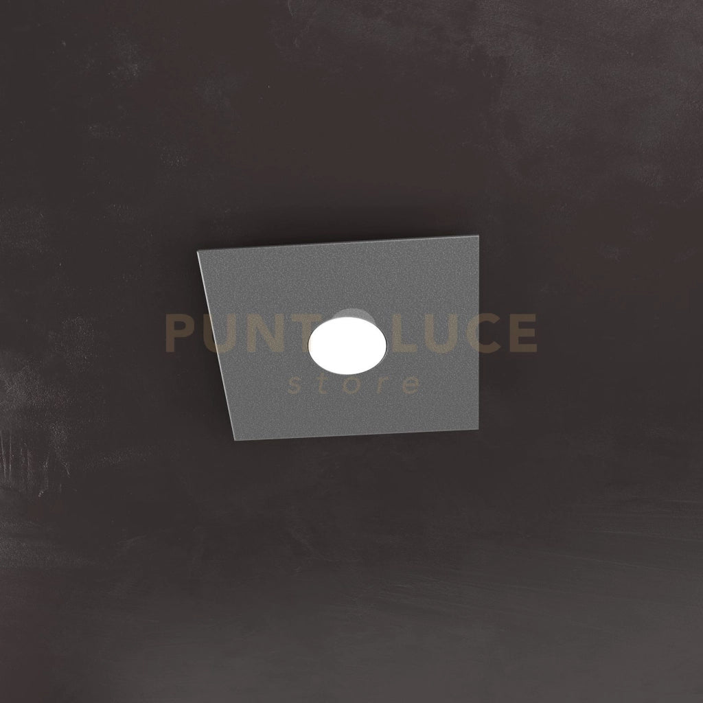 PLATE PLAFONIERA 1 LUCE GRIGIO ANTRACITE 1129-PL1-GA