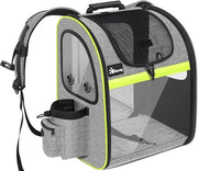 Carriolo per Animali - Borsa Respirabile Portatile con Apertura Superiore - Cintura di Sicurezza in Acrilico - Spazio Ampio - 8KG, Cucciolo, Cani, Gatti