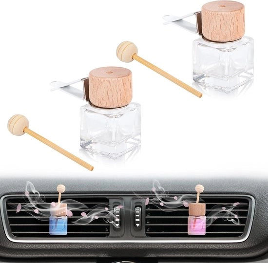 Accessori per auto - Parfumante flessa quadrata per un profumo fresco per l'auto in movimento.