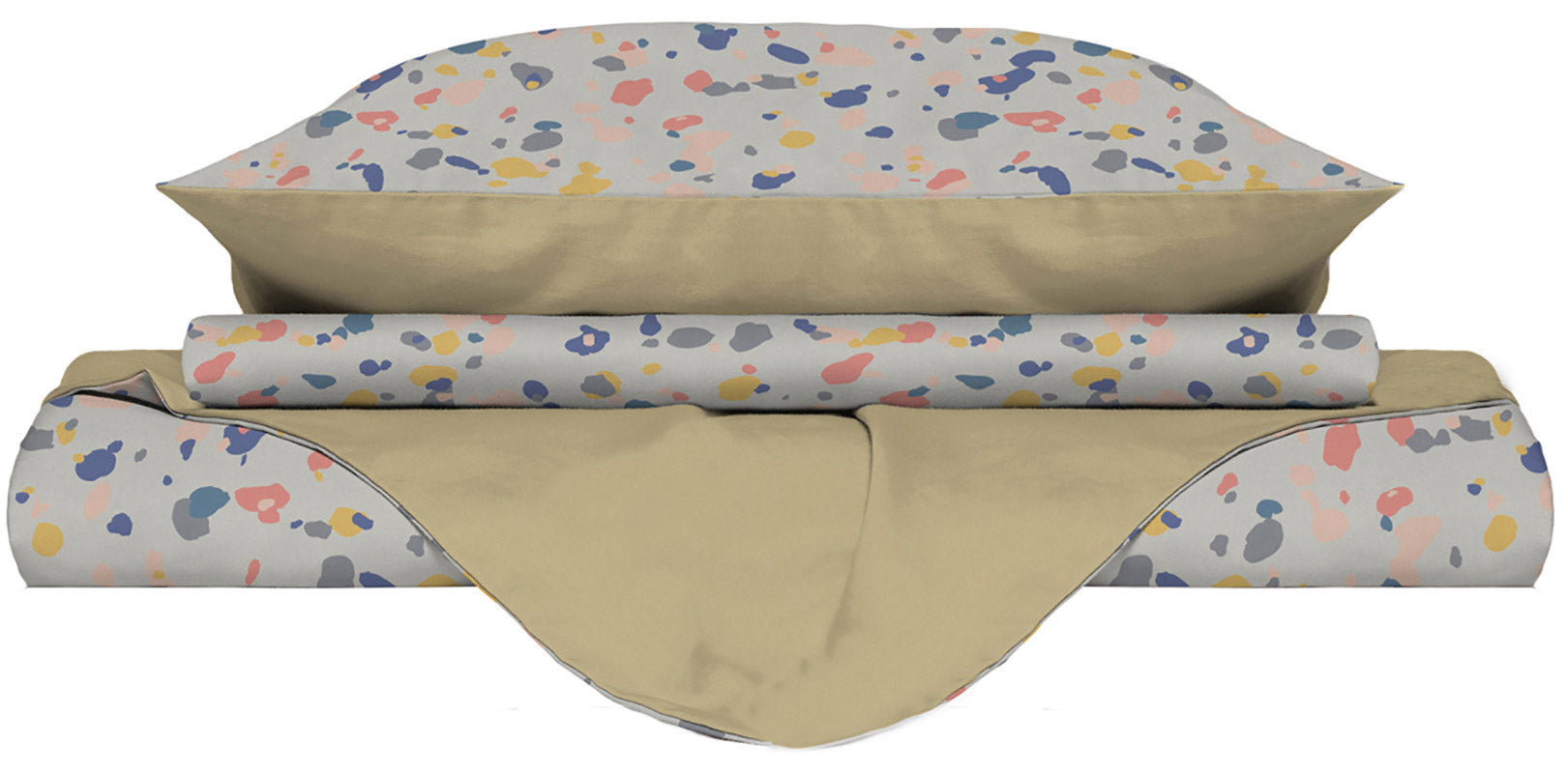 Copripiumino Singolo Double Face con Federe Stampato Background