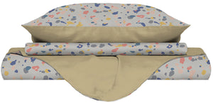 Copripiumino Singolo Double Face con Federe Stampato Background