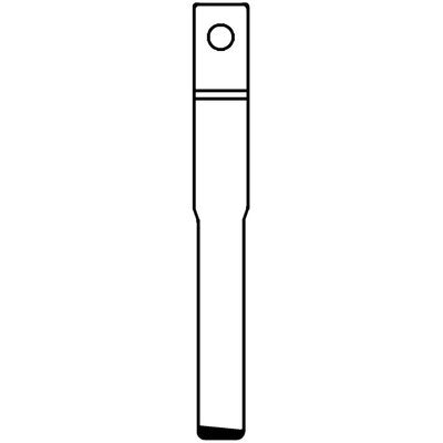 CHIAVE FLIP AUTO FORD HU101T SILCA - OTTONE NICHELATO- 1 pezzi