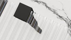 Parete Doccia Rea Aero Intimo Black Mat 90