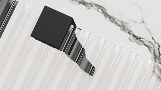 Parete Doccia Rea Aero Intimo Black Mat 90