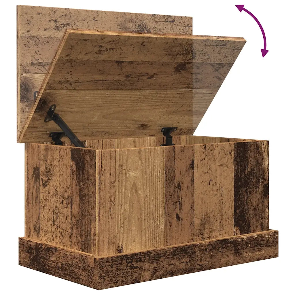 Scatola Portaoggetti Legno Antico 30x50x28 cm Legno Multistrato 857159
