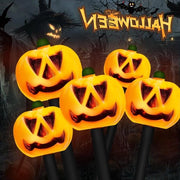 Decorazione di Halloween - catena di luci 3D pompon esterna - 6 illuminazione LED pompon - contenitore batteria impermeabile con funzione di timer per decorazione di Halloween party giardino festival