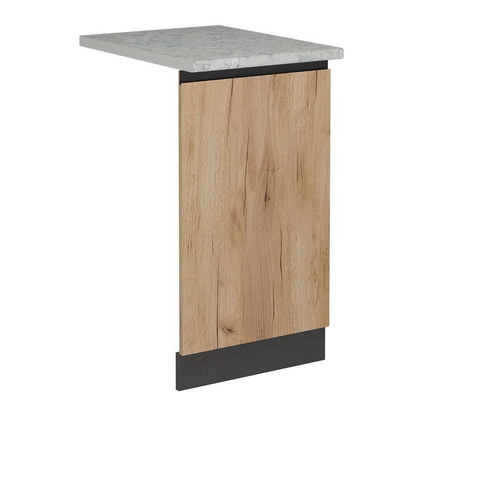 Pannello frontale della lavastoviglie R-Line Rovere dorato/Antracite 45 cm J-Shape, PL Marmo Vicco