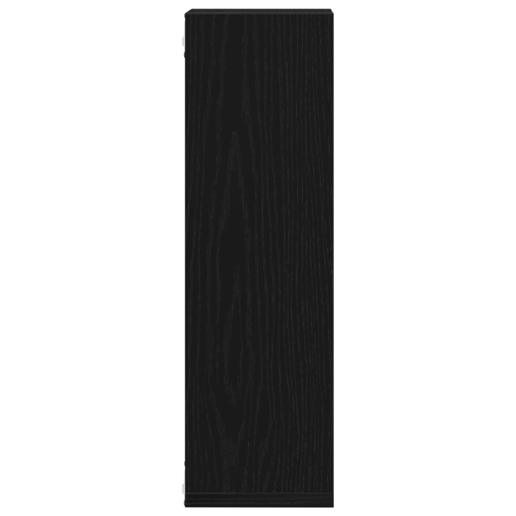 Ripiani da parete , 2 pezzi, Nero Rovere, 50x15x85 cm, Legno ingegnerizzato