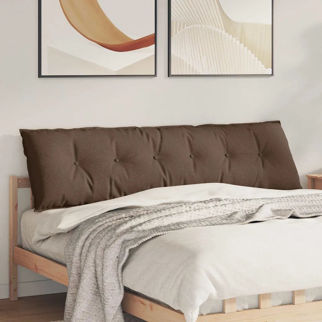 Cuscino per Schiena | Cuscino dorsale Marrone 180 x 19 x 50 cm Tessuto