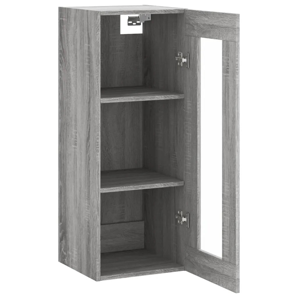 Armadietto a Muro | Mobile a Parete Grigio Sonoma 34,5x34x90 cm