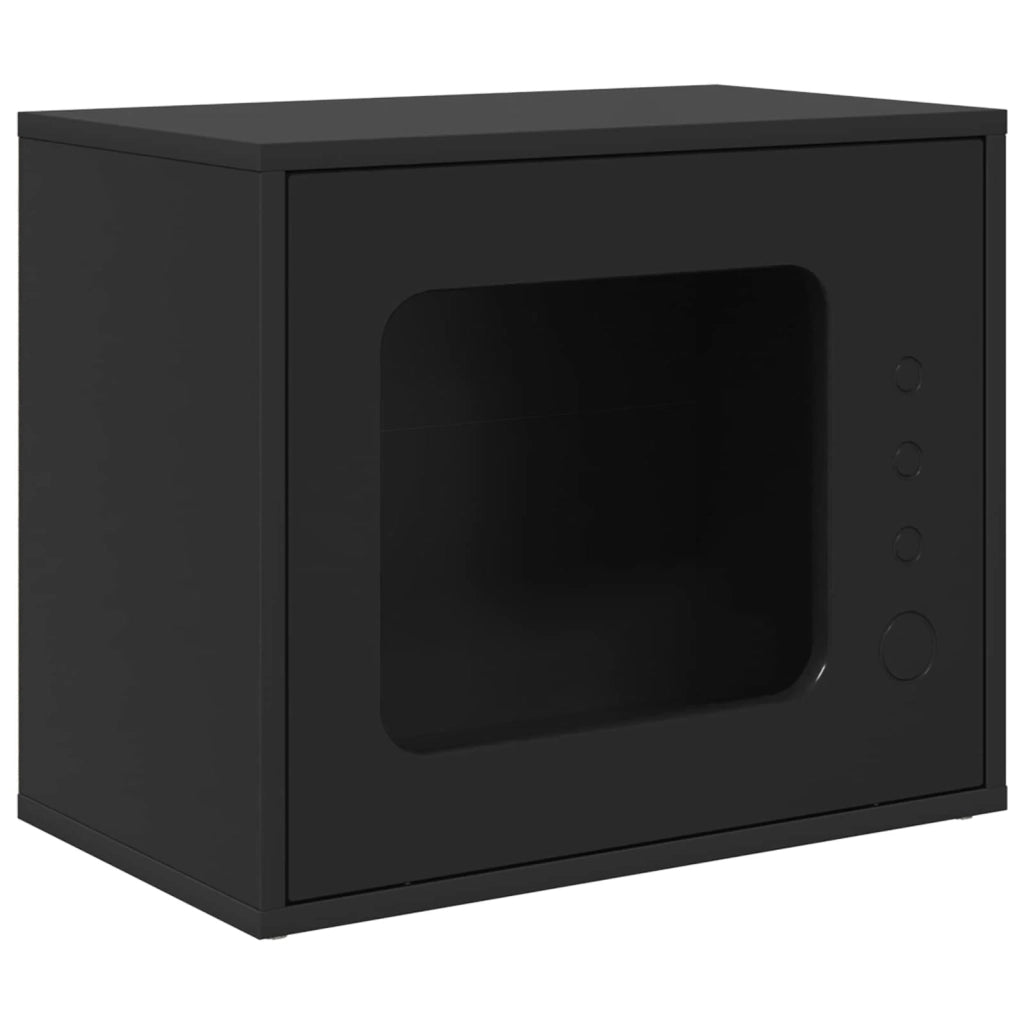 Casa per Gatti Nero 51 x 30 x 42,5 cm Legno multistrato