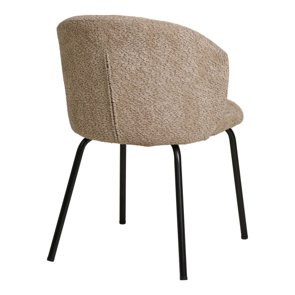 Set di 2 Sedie Safira, Beige, Tessuto, 58x56x79 cm