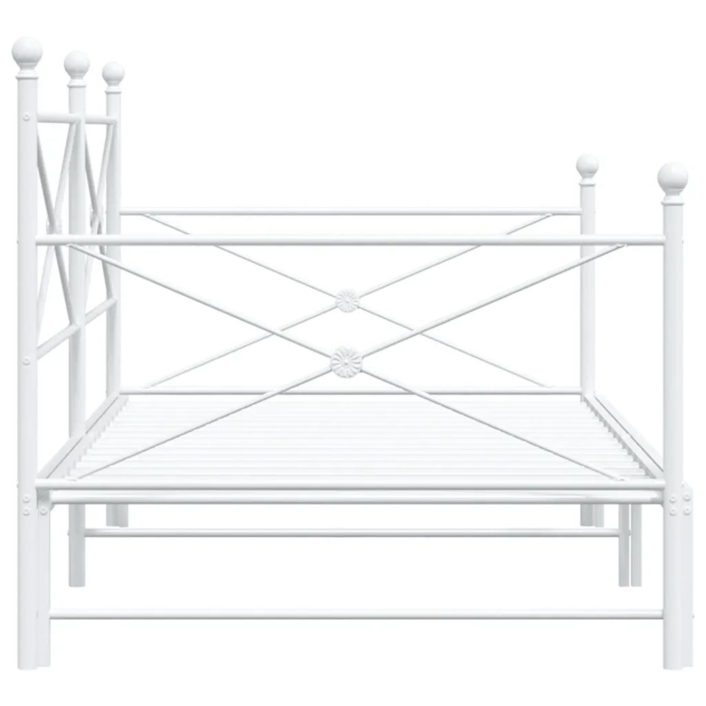 vidaXL Divano Letto Estraibile senza Materasso 107x203 cm in Acciaio