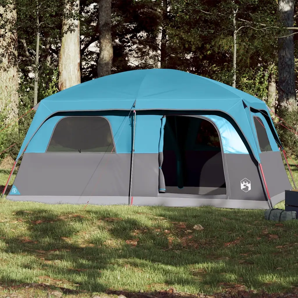 Tenda Familiare Cabina per 8 Persone Blu Impermeabile 94534
