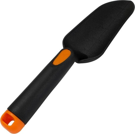 vanga per traspiantare manuale 29 x 7 cm - plastica duratura - nero e arancione