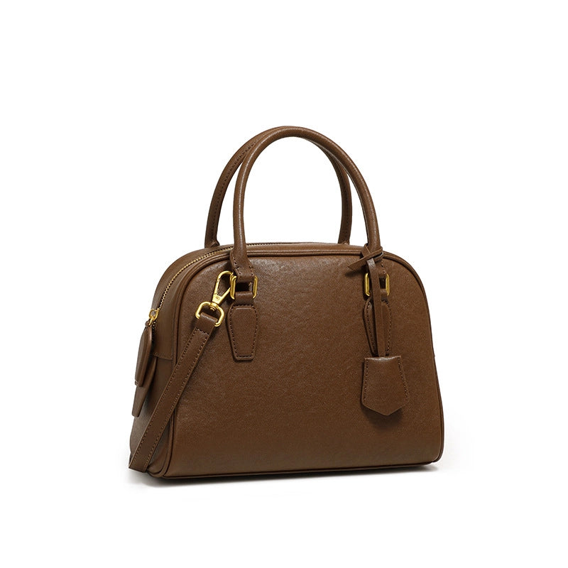 Borsa e borsetta da donna in vera pelle marrone