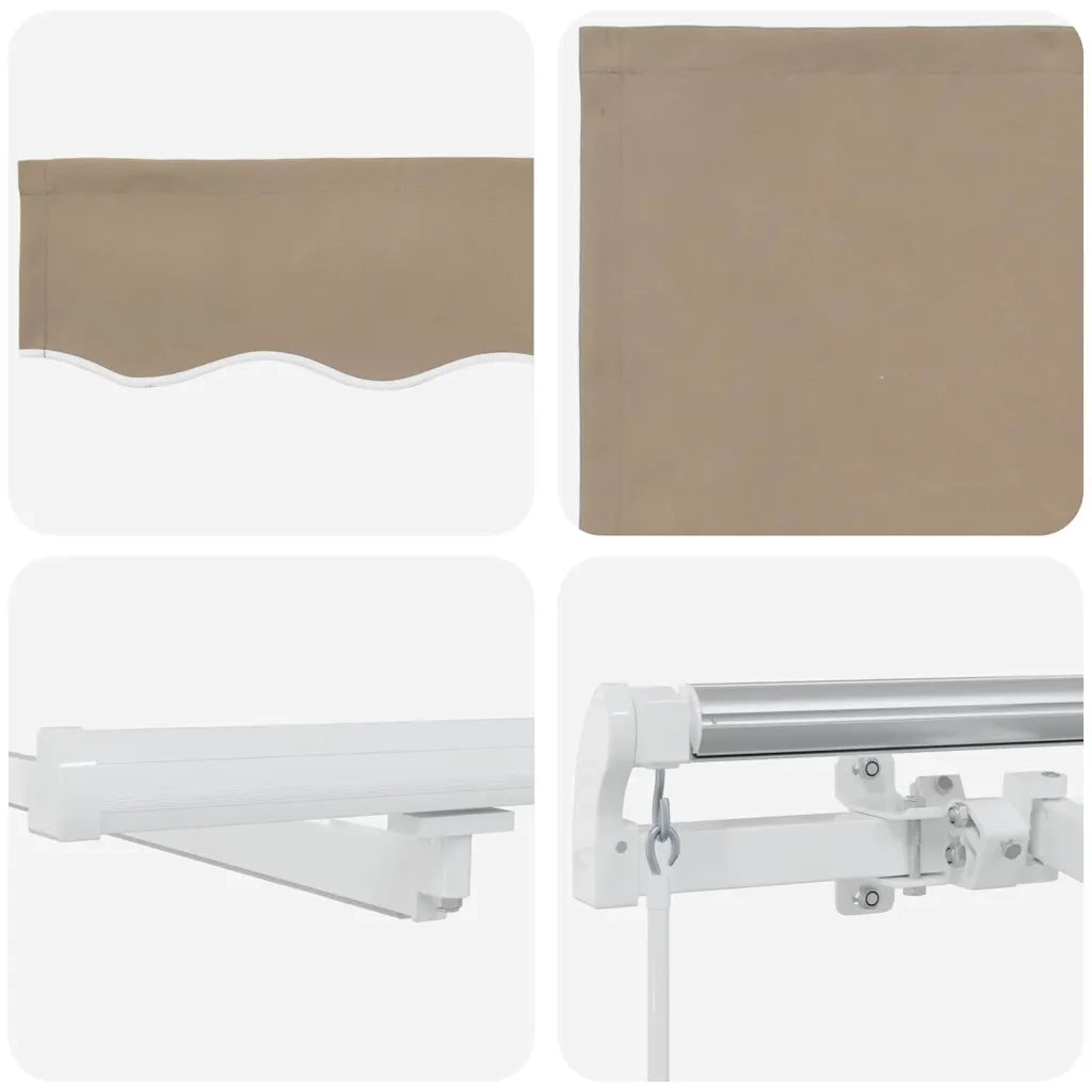 Tenda Retrattile Beige 450 × 300 cm Tessuto e acciaio 3330970