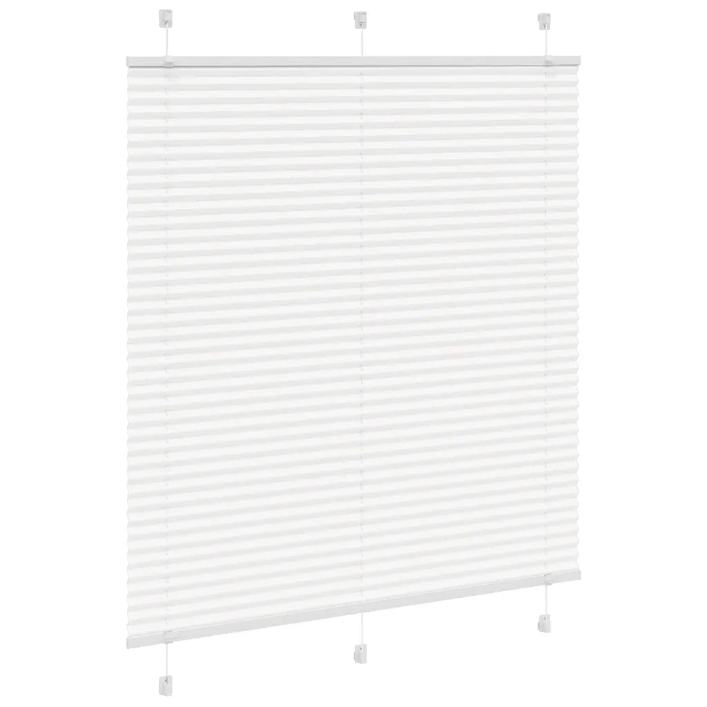 Tenda Plissettata Bianca 120x150 cm Larghezza Tessuto 119,4 cm