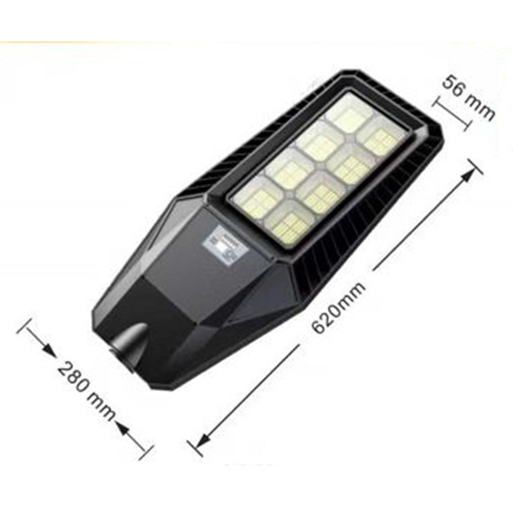 Trade Shop - Lampione Stradale Faro A Led Solare Per Esterno 120 W Luce 7000k Sl-606-200-7000k -
